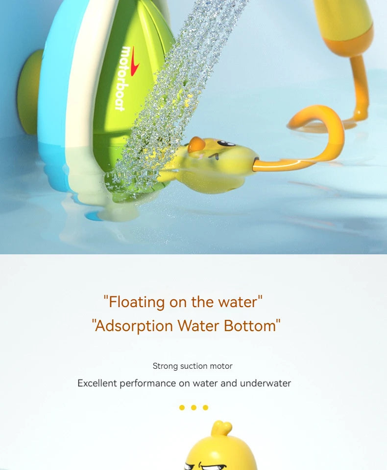 Cute Duck Electric Water Spray Bathroom Toys Baby Bath And Shower Bathtubs I