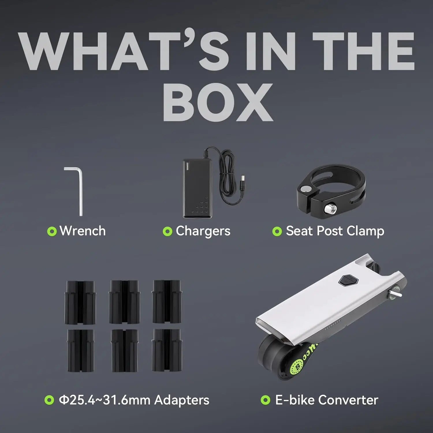 🚴 Electric Bike Conversion Kit – 31-Mile Range, 15.5mph, Tool-Free Install, App Control 🚴