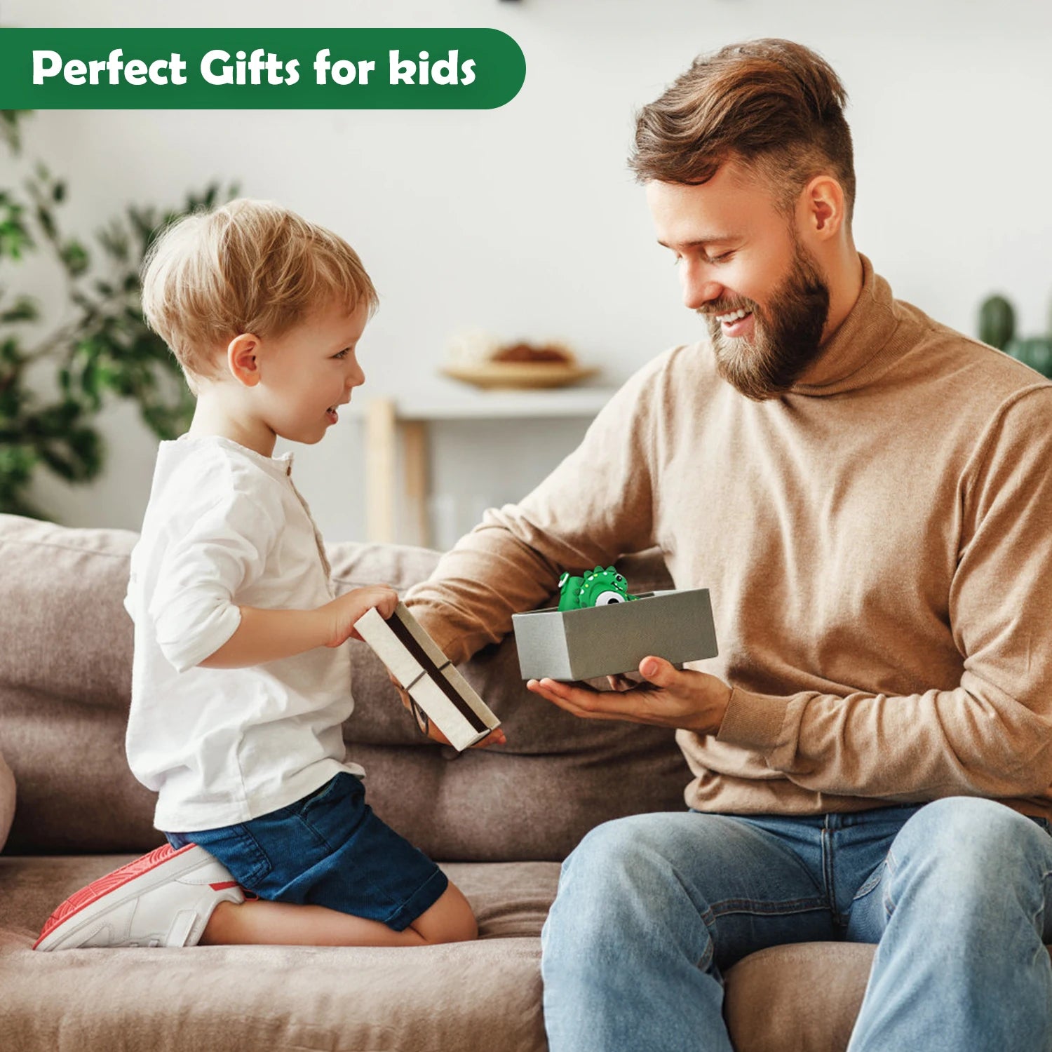 📸 Kids Digital Camera with 32GB Card – 1080p HD Cartoon Dinosaur Camera 🎀