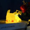 🃏 12cm Pokemon Pikachu Night Light Glowing Pokémon Pikachu Bedside Lamp