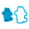 Bluey Bingo Cartoon Cute Little Creative Cake Mold BlueyHigh-Quality Plastic Biscuit Cookie Mold
