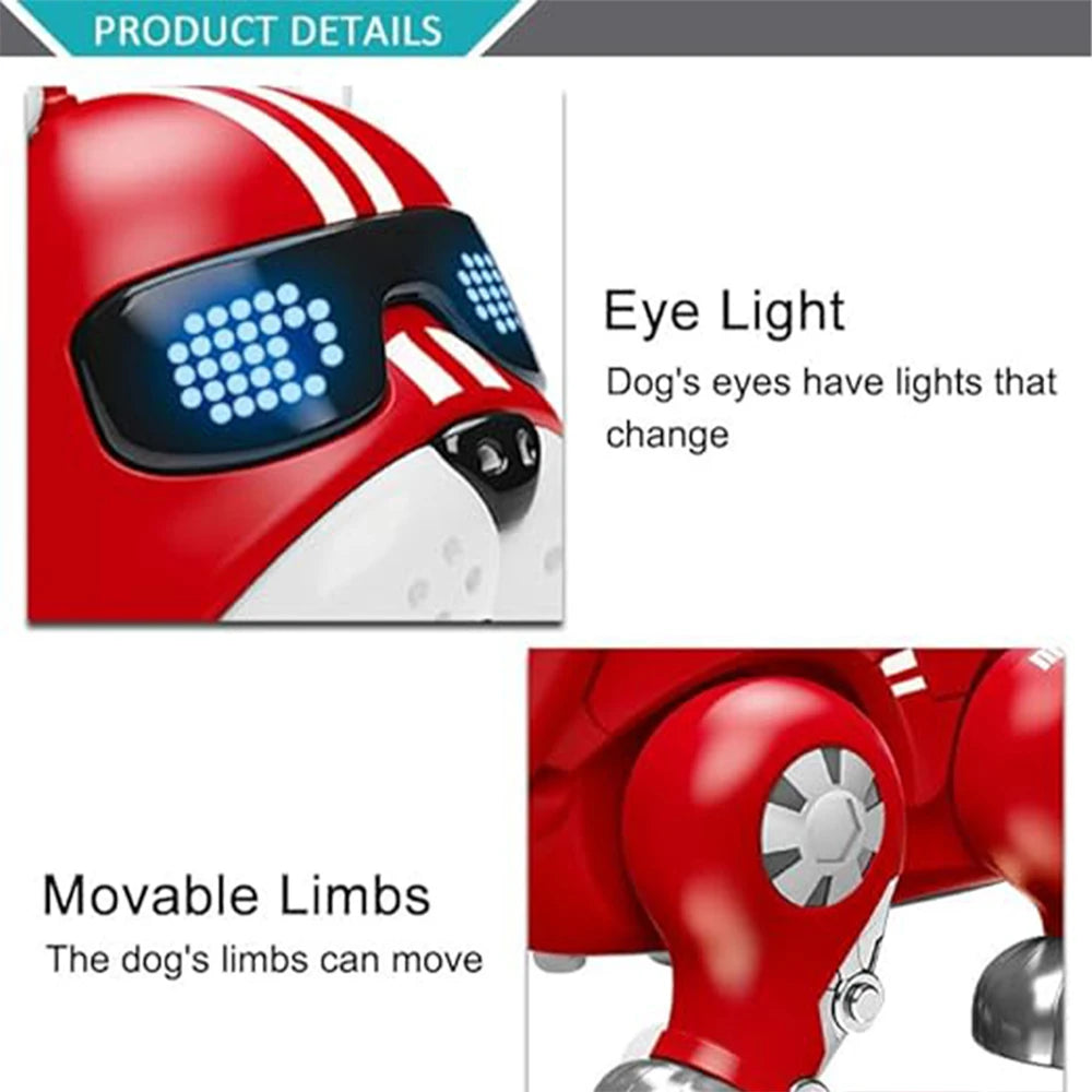 🐶 V01  Bull Dog Violent Dog – Interactive Dog that’s Intelligent & Plays Music Robot Dog Toy 🎶🤖