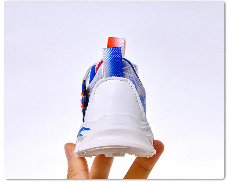 🕷️ Spiderman Baby Boys LED Sneakers – Light-Up Fun for Little Feet! 👶