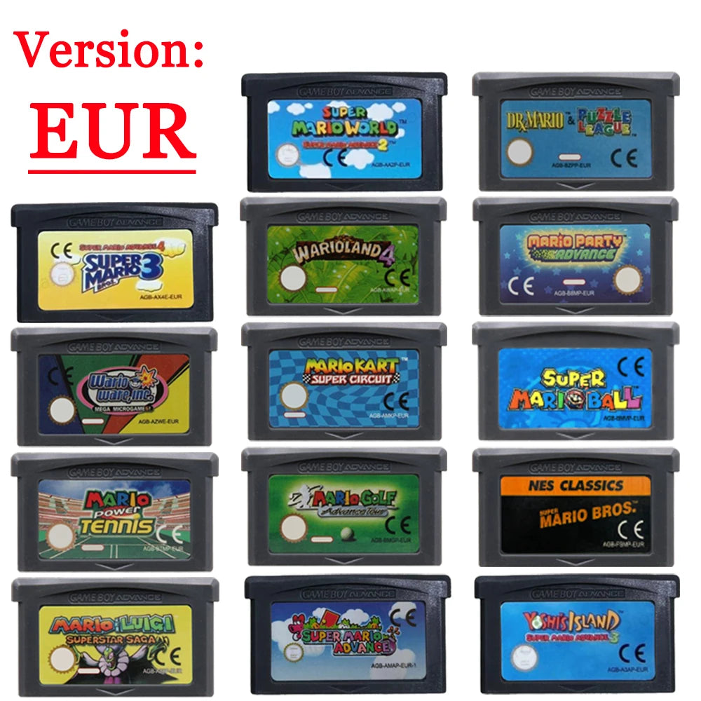 Grab your GBA Mario Game Cartridge now and relive the classic fun! 🛒👇 32 Bit Video Game Console Card Mario Series For GBA/SP/DS