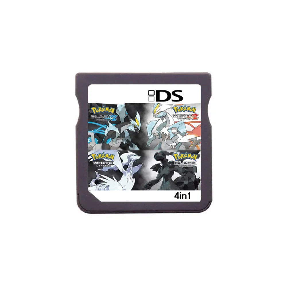 🎮 DS Video Game Cartridge (R4 Memory Card Version) – Pokémon HeartGold, SoulSilver, Black & White for NDS/2DS/3DS/NDSL ⚡