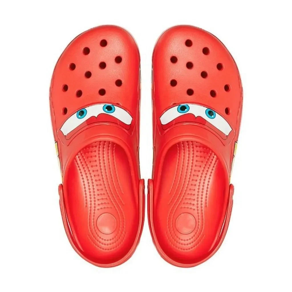 🏎️ Disney McQueen Pixar Cartoon Crocs – Casual Comfort for Little Racers! 🚗💨