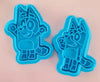 Bluey Bingo Cartoon Cute Little Creative Cake Mold BlueyHigh-Quality Plastic Biscuit Cookie Mold
