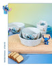 Stitch Dinnerware Set Salad Bowl & Dinner Plates