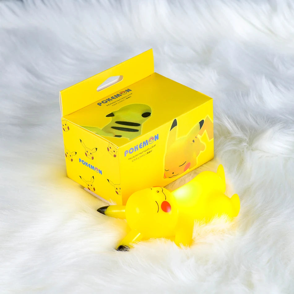 🃏 12cm Pokemon Pikachu Night Light Glowing Pokémon Pikachu Bedside Lamp