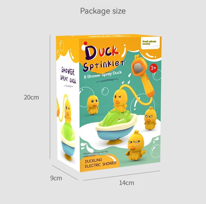 Cute Duck Electric Water Spray Bathroom Toys Baby Bath And Shower Bathtubs I