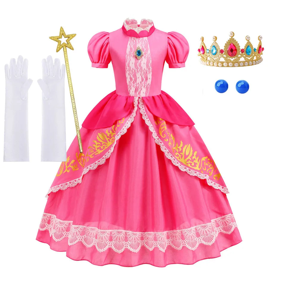 👑 Ball Gown Princess Costume – Enchanting Dress for Little Royals! 👑