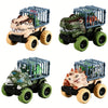 🦖 Pull Back Dinosaur Transport Truck Toy – T-Rex Dino Monster Adventure!