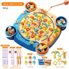 👨‍👩‍👧‍👦 Kids Magnetic Fishing Play for Children Electric Fishing Toy 🎵