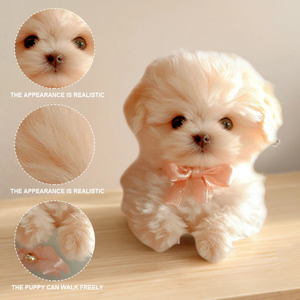 Robot Dog Acts Like A Real Puppy. Real Walking Stuffed Animal Dog