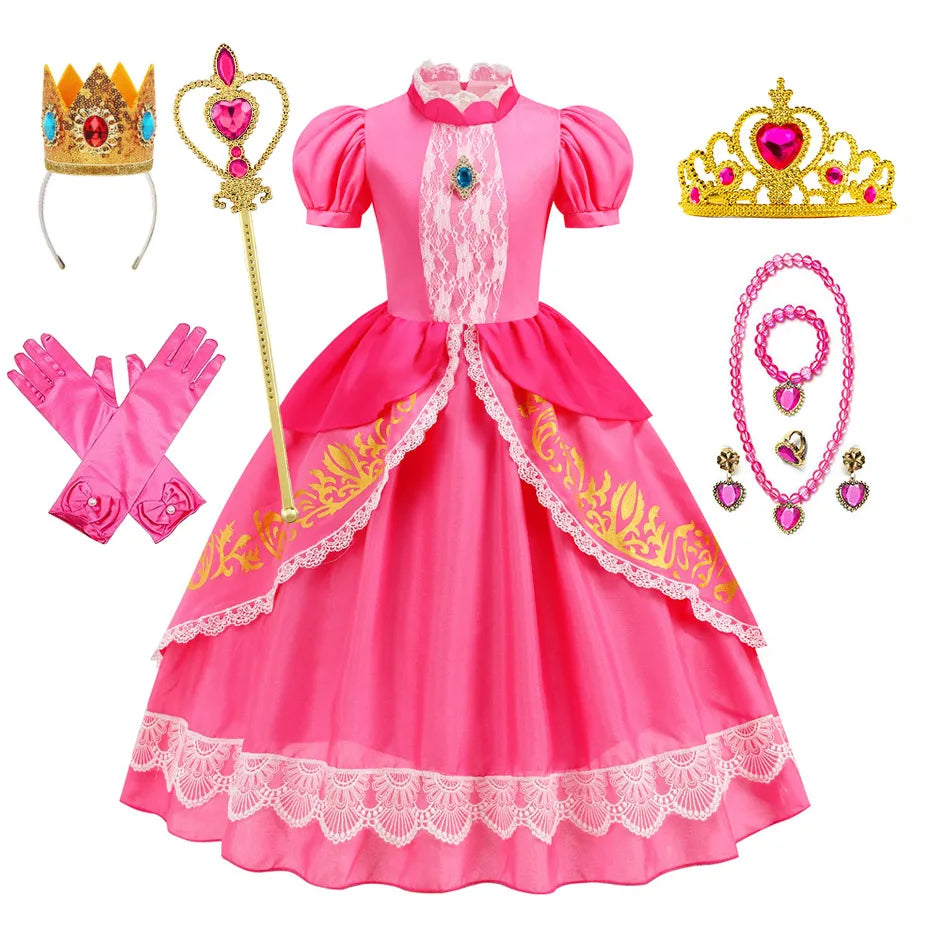 👑 Ball Gown Princess Costume – Enchanting Dress for Little Royals! 👑