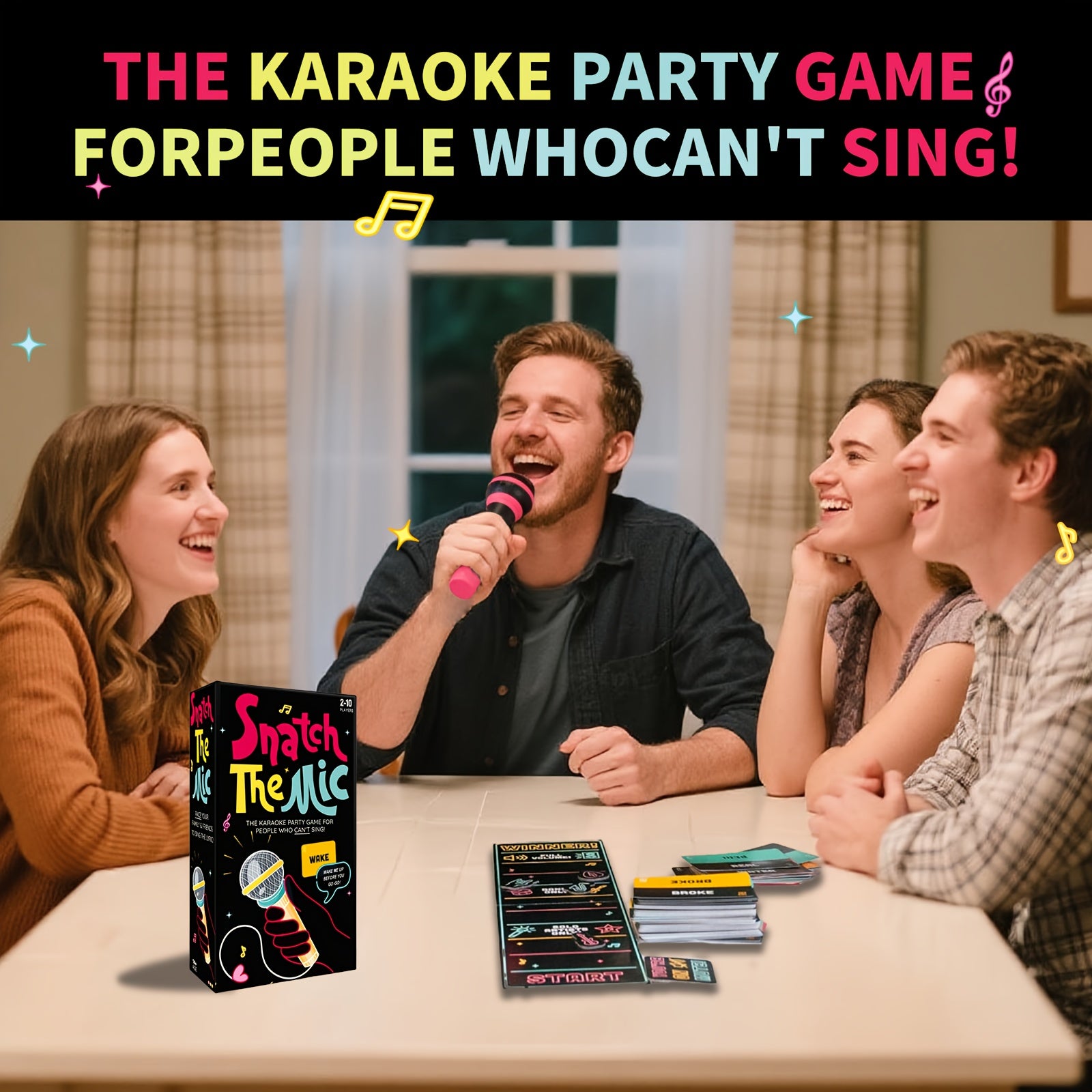 This Snatch The Mic Game to Turn Any Gathering into an Epic Sing-Off,t Become a Rock Star! 🎤🤩