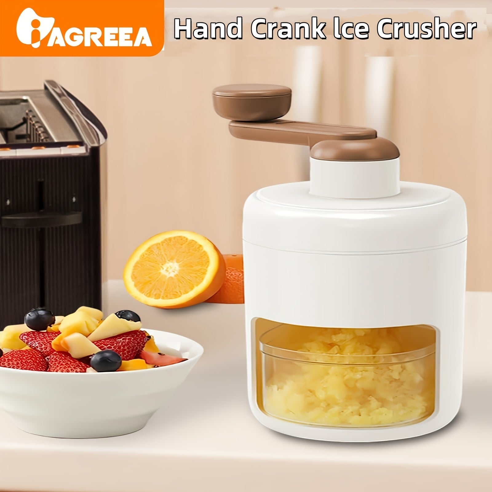🍧 Stainless Steel Ice Shaving Device – Perfect for Snow Cones, Slush & More! 🍧