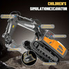 Remote Control Excavator Toy, Construction Rc Digger for Kids  Rechargeable Excavator with Metal Shovel, Lights, Sounds,