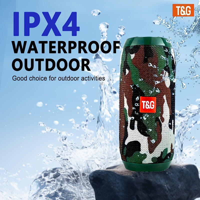 TG117 Portable Wireless Speaker, TWS Stereo, Built - In Mic For Calls - FM Radio, TF Card, USB Playback