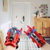 1 Spider Launcher Set, 3 Bullets, 2 Wristbands + Gloves + Thread.