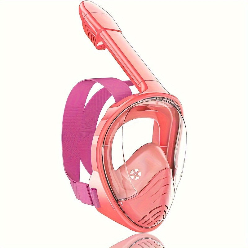 🏊‍♂️ Youngsters' Black Full-Face Snorkel Mask – Ultimate Underwater Adventure!