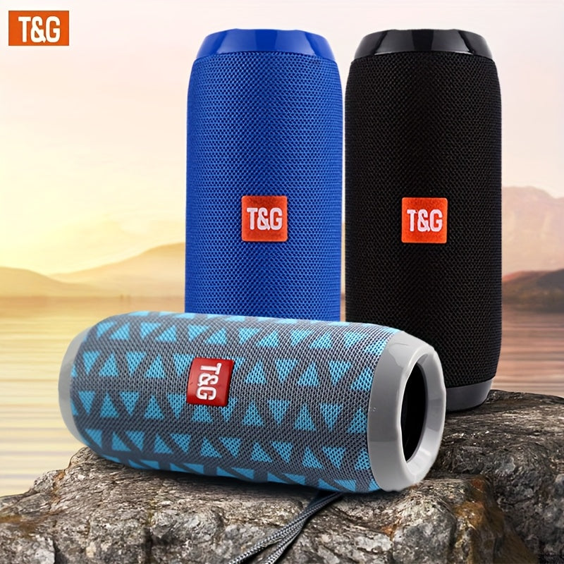 TG117 Portable Wireless Speaker, TWS Stereo, Built - In Mic For Calls - FM Radio, TF Card, USB Playback