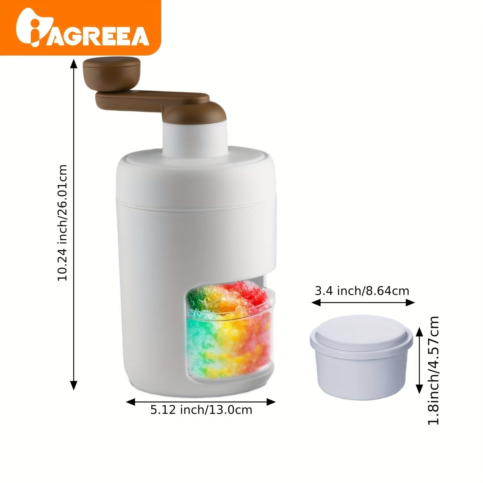 🍧 Stainless Steel Ice Shaving Device – Perfect for Snow Cones, Slush & More! 🍧